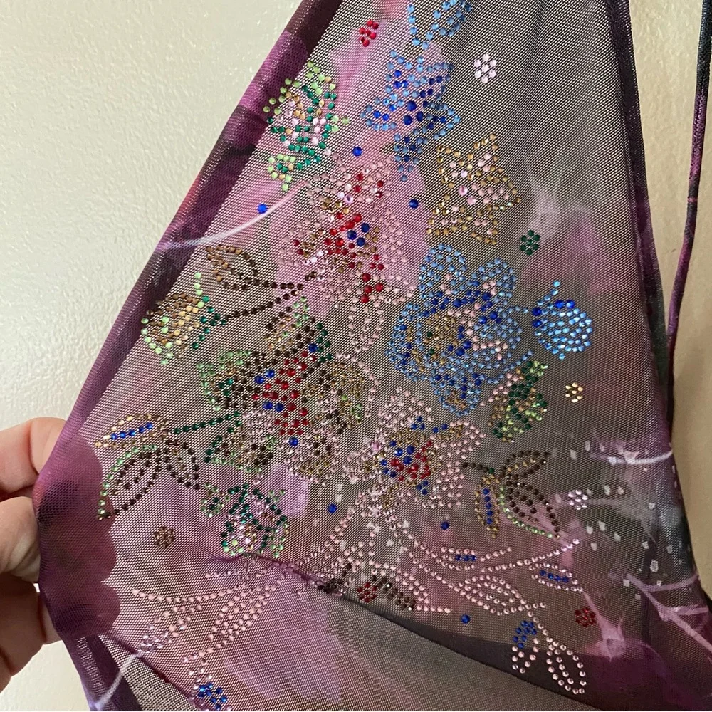 Jaded London Purple Floral Mini Dress - Picture 12 of 14